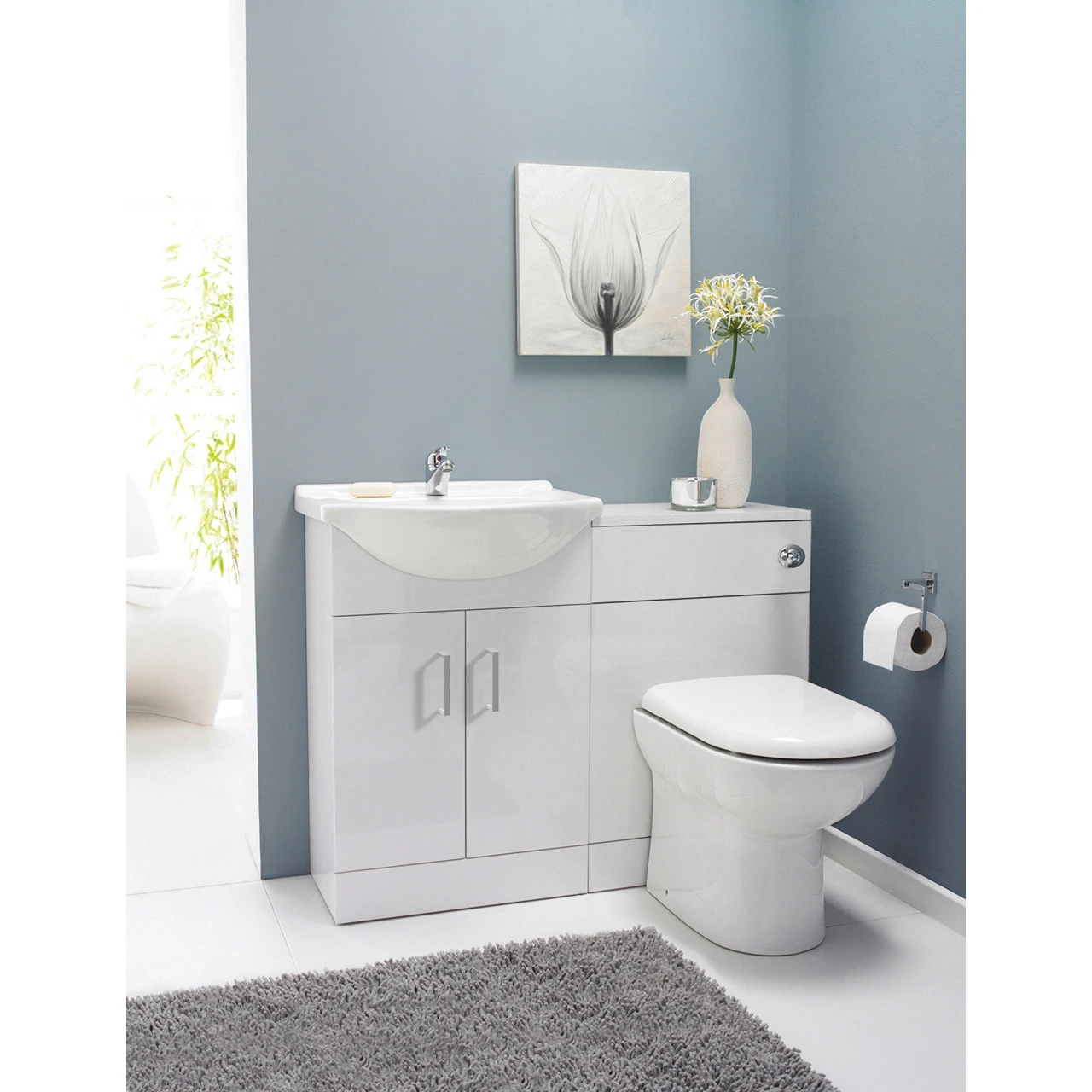 Nuie Madison Gloss White 1050mm Vanity Unit Toilet Suite - FMD001 5 Nuie Madison Gloss White 1050mm Vanity Unit Toilet Suite - FMD001 - Image 3