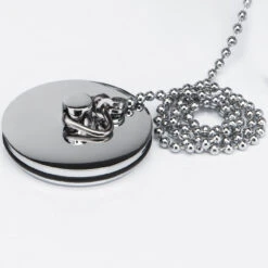 Nuie Retainer Bath Waste With Overflow Including Brass Ball Chain And Plug - E347 -Luxury Bath Shop nuie retainer bath waste with overflow including brass ball chain and plug e347 five 30518.1652443194