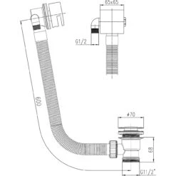Nuie Square Slimline Freeflow Bath Filler - E317 -Luxury Bath Shop nuie square slimline freeflow bath filler e317 two 53284.1652443192