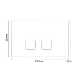 OLI 120 Plus Mechanical Mid Height Concealed Cistern With Wall Frame And Basal Polished Dual Flush Plate With Square Buttons 7 OLI 120 Plus Mechanical Mid Height Concealed Cistern With Wall Frame And Basal Polished Dual Flush Plate With Square Buttons -Luxury Bath Shop oli mechanic oli120 plus 1150mm 1350mm adjustable height wall frame with concealed cistern and polished chrome square dual flush push button line top 71246.1660769331