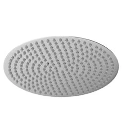 Polished Chrome 400mm Thin Round Fixed Shower Head -Luxury Bath Shop polished chrome 400mm thin round fixed shower head left 20886.1652444558