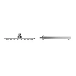 Polished Chrome 200mm Thin Square Fixed Shower Head And Wall Arm -Luxury Bath Shop polished chrome 400mm thin square fixed shower head and wall arm side 28203.1679481642