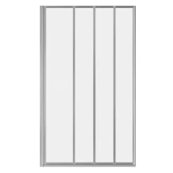 Polished Chrome 840mm Four Fold Shower Screen 10 Polished Chrome 840mm Four Fold Shower Screen -Luxury Bath Shop polished chrome 840mm four fold shower screen front 46836.1652443975