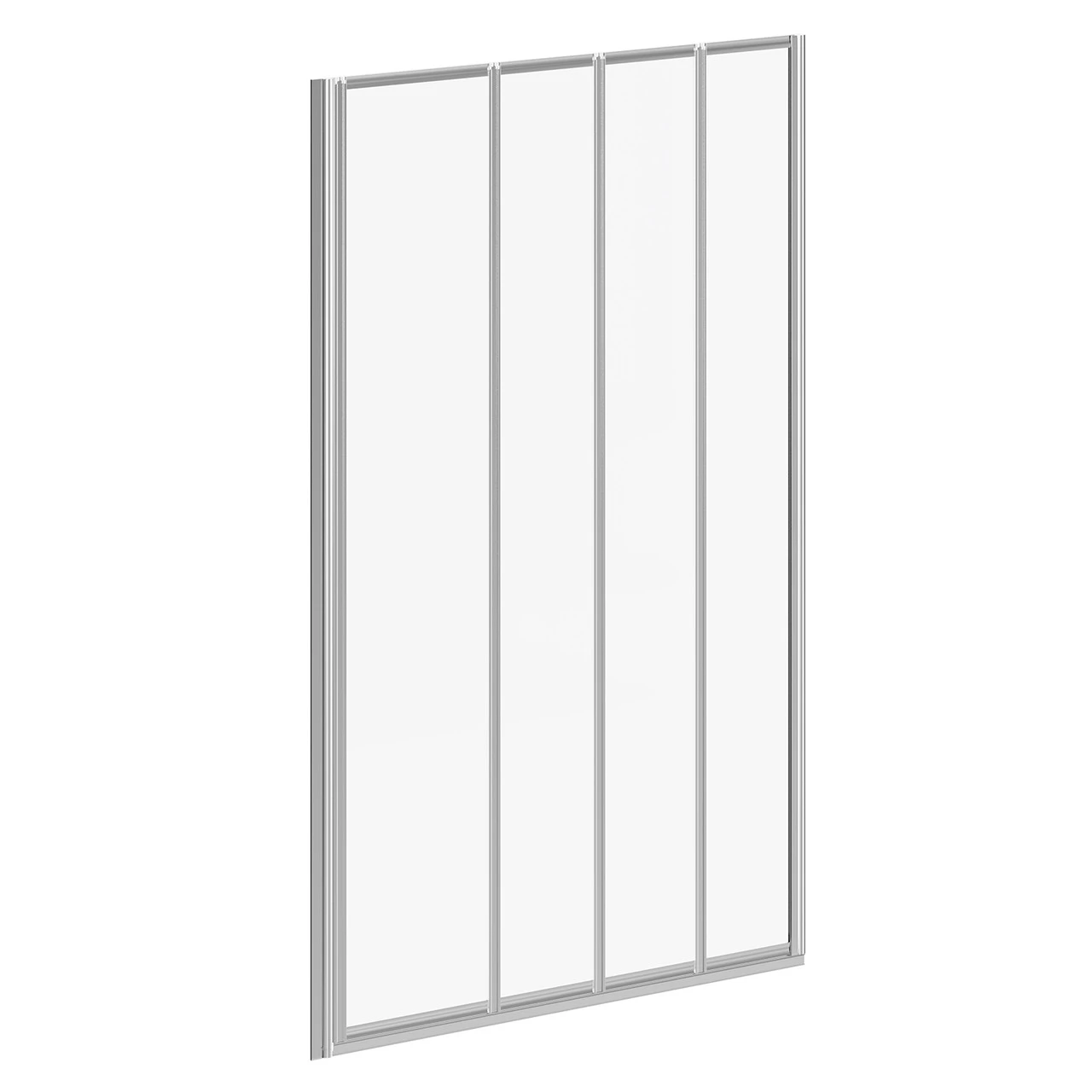 Polished Chrome 840mm Four Fold Shower Screen 6 Polished Chrome 840mm Four Fold Shower Screen - Image 4