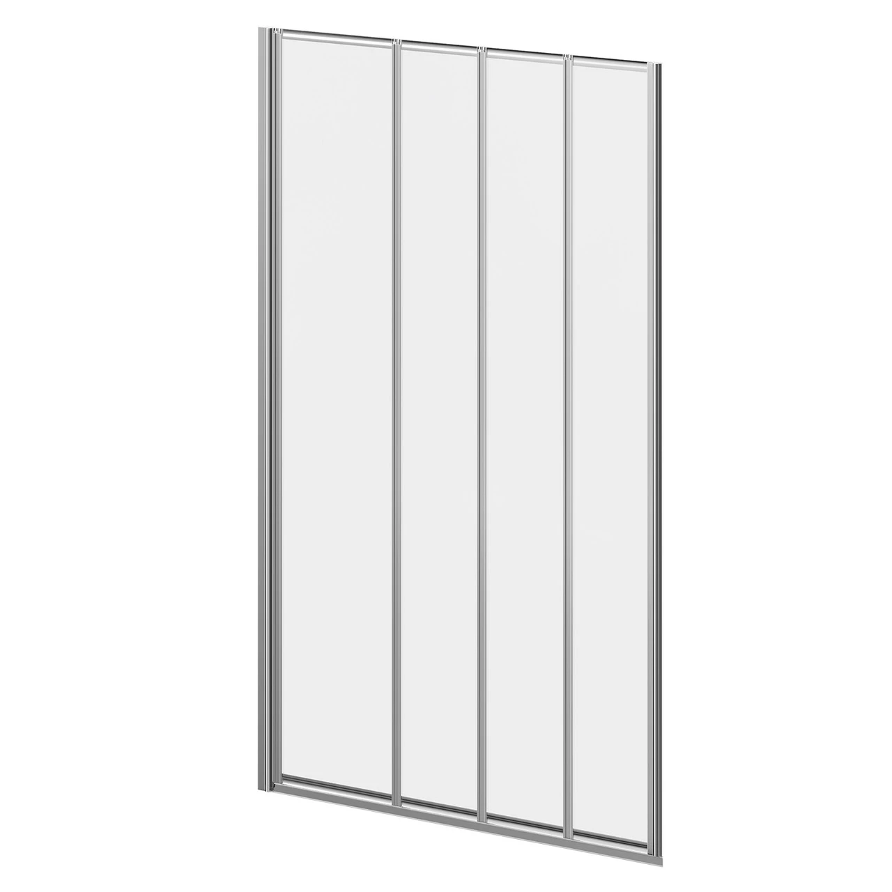 Polished Chrome 840mm Four Fold Shower Screen 4 Polished Chrome 840mm Four Fold Shower Screen - Image 2