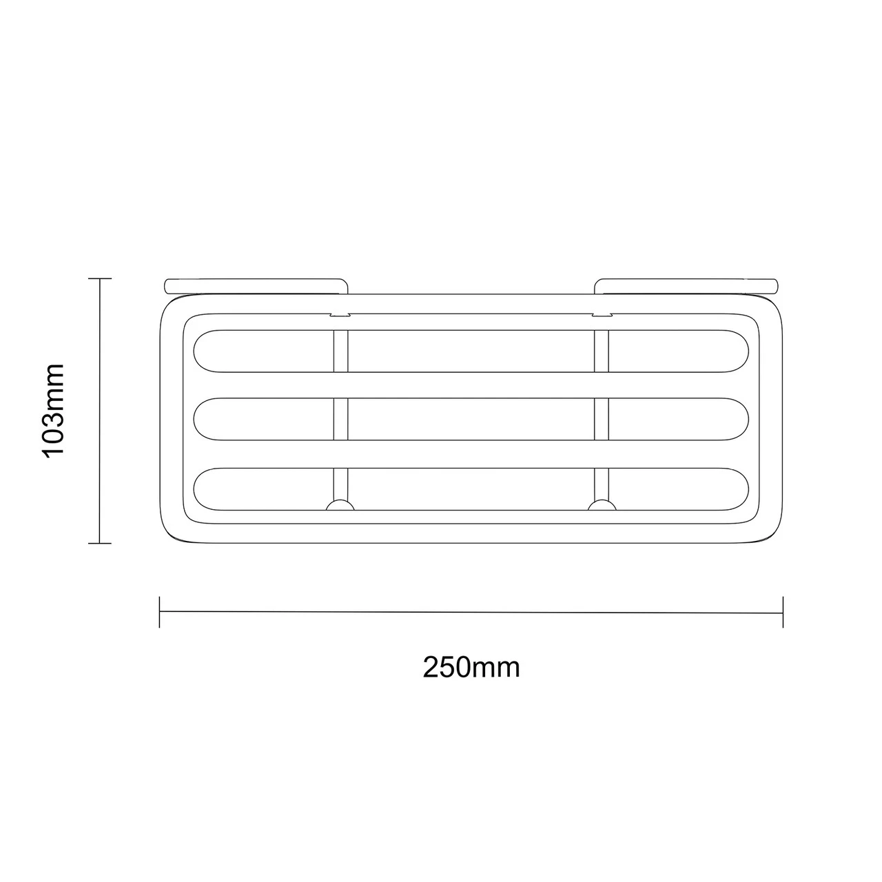 Polished Chrome Shower Bar Valve Hanging Shower Caddy - Image 6