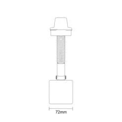 Polished Chrome Square Easy Clean Sprung Click Clack Bath Waste -Luxury Bath Shop polished chrome square easy clean sprung click clack bath waste line top 78010.1666801023