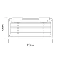 PushLoc Polished Chrome Wall Mounted Bottle Basket -Luxury Bath Shop pushloc polished chrome wall mounted bottle basket line top 01911.1652444790