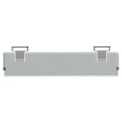 PushLoc Polished Chrome And Glass Wall Mounted Vanity Shelf -Luxury Bath Shop pushloc polished chrome wall mounted vanity shelf top 14734.1652444787