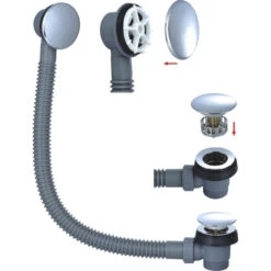 RAK Easy Clean Bath Waste And Overflow - RAKL9023