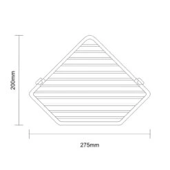 Selena Polished Chrome 2 Tier Wall Mounted Corner Basket -Luxury Bath Shop selena polished chrome 2 tier wall mounted corner basket line top 42521.1652444038