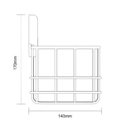 SuctionLoc Black Wall Mounted Bottle Basket -Luxury Bath Shop suctionloc black wall mounted bottle basket line side 35992.1658132866