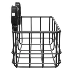 SuctionLoc Black Wall Mounted Bottle Basket -Luxury Bath Shop suctionloc black wall mounted bottle basket side 45696.1658132866