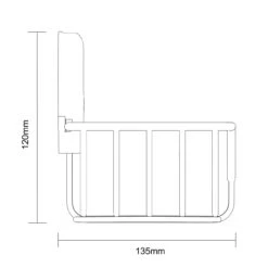 SuctionLoc Black Wall Mounted Rectangular Basket -Luxury Bath Shop suctionloc black wall mounted rectangular basket line side 47927.1658132866