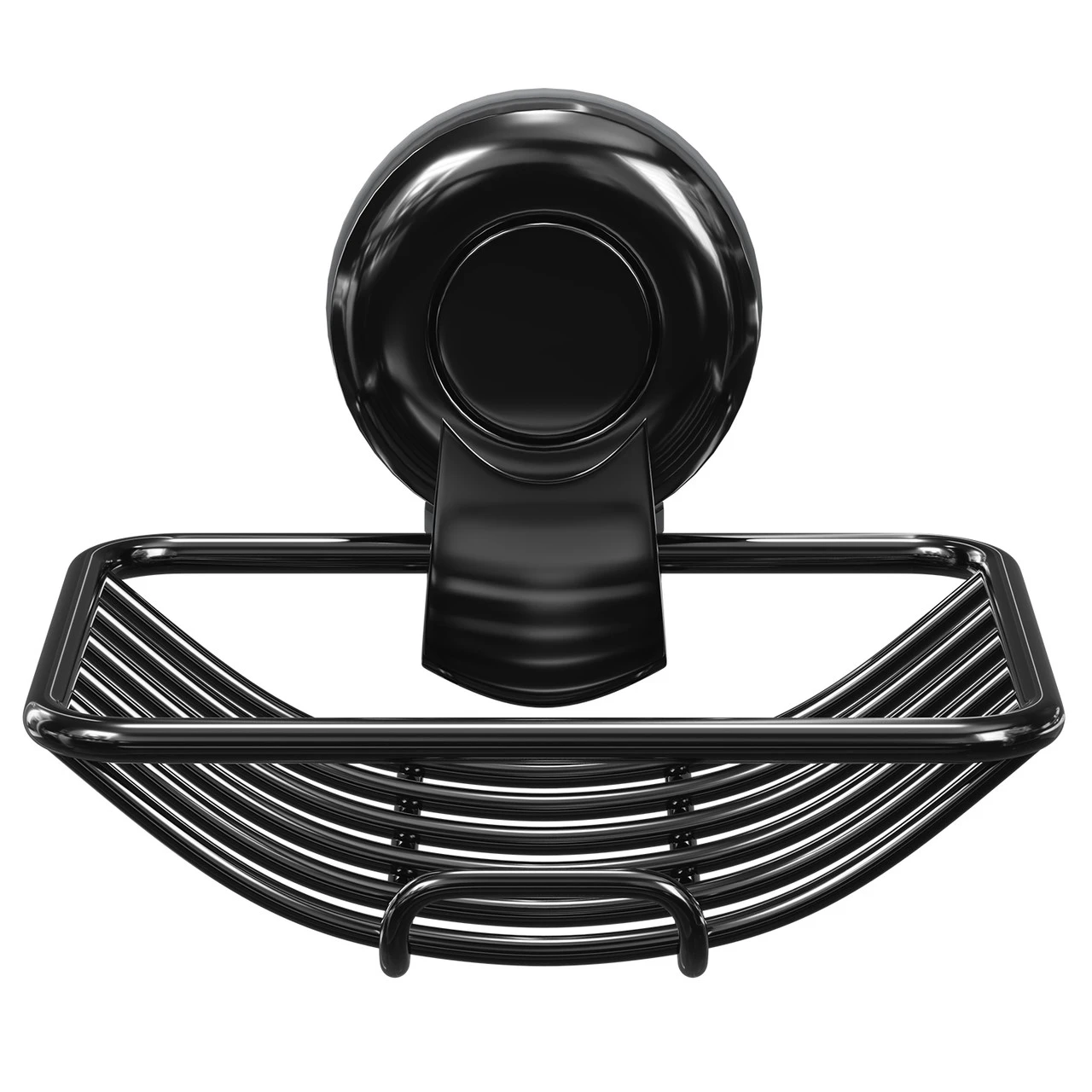 SuctionLoc Black Wall Mounted Soap Basket 4 SuctionLoc Black Wall Mounted Soap Basket - Image 2