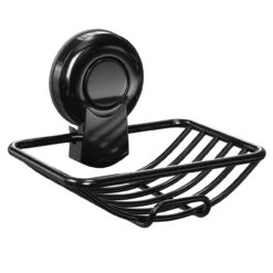 SuctionLoc Black Wall Mounted Soap Basket 10 SuctionLoc Black Wall Mounted Soap Basket -Luxury Bath Shop suctionloc black wall mounted soap basket left 68733.1658132863