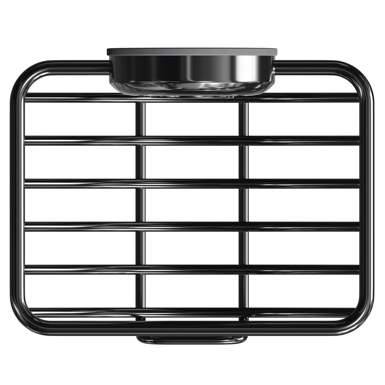 SuctionLoc Black Wall Mounted Soap Basket 7 SuctionLoc Black Wall Mounted Soap Basket - Image 5