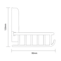 SuctionLoc Chrome Wall Mounted Soap Basket -Luxury Bath Shop suctionloc chrome wall mounted soap basket line side 29949.1658132858
