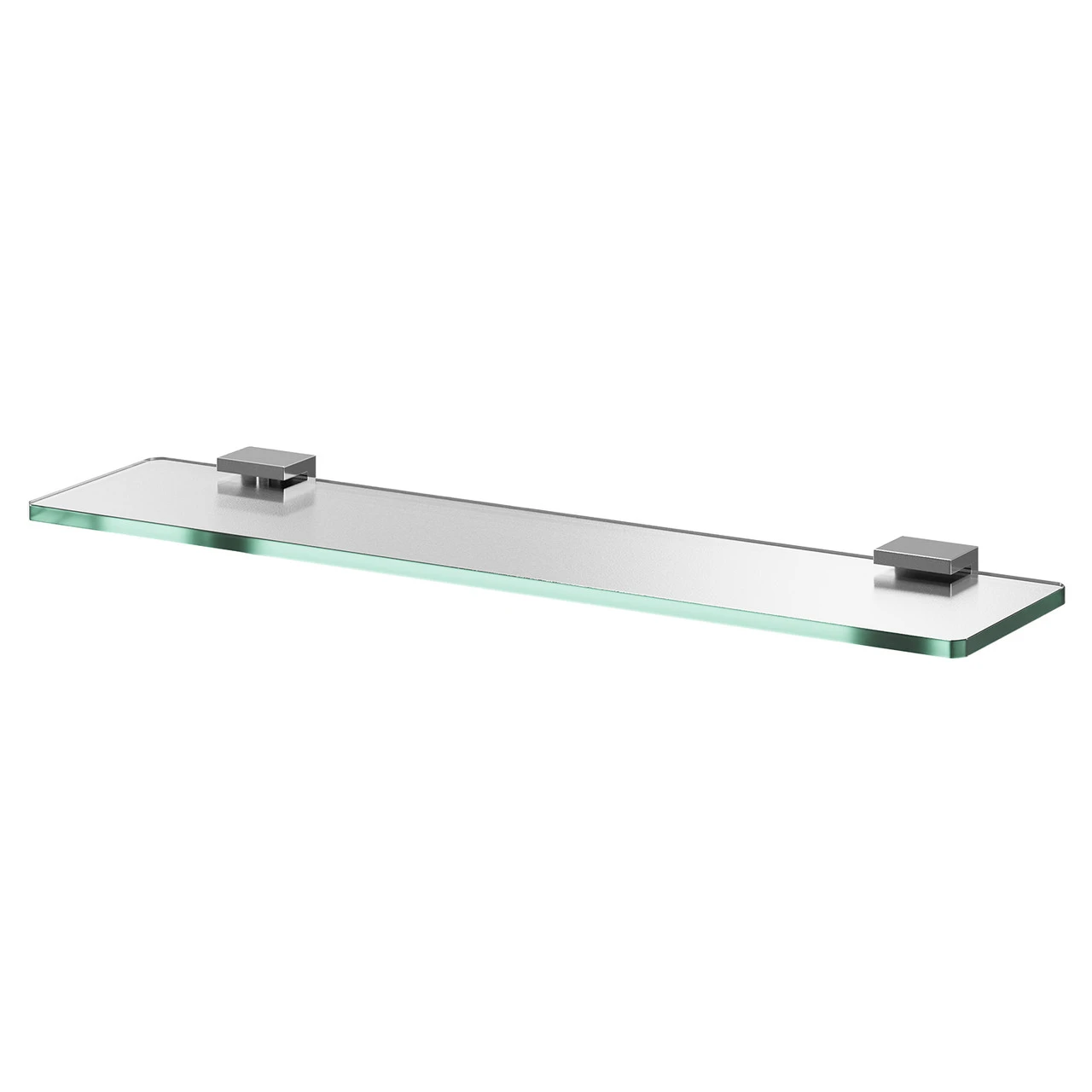 Taurus Polished Chrome And Frosted Glass Wall Mounted Vanity Shelf