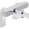 Vado 2 Hole Thermostatic Bath Shower Mixer Pillar Mounted Without Shower Kit - TE-131T-C/P -Luxury Bath Shop vado 2 hole thermostatic bath shower mixer pillar mounted without shower kit te 131t c p 1