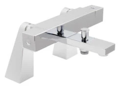 Vado 2 Hole Thermostatic Bath Shower Mixer Pillar Mounted Without Shower Kit - TE-131T-C/P