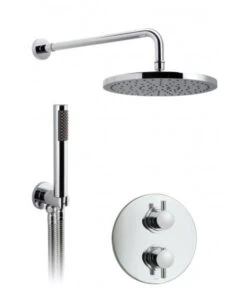 Vado Celsius Round Concealed 2 Outlet Thermostatic Shower Vavle - Wg-Celbox/4-C/P