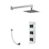 Vado Mix Concealed 3 Handle Thermostatic Shower Valve - Mix-1740-C/P