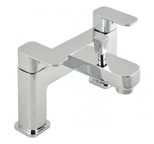 Vado Phase 2 Hole Bath Shower Mixer Single Lever Deck Mounted Without Shower Kit: Chrome - Pha-130-C/P 3 Vado Phase 2 Hole Bath Shower Mixer Single Lever Deck Mounted Without Shower Kit: Chrome - Pha-130-C/P