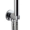 Vado Zoo Single Function Mini Shower Kit With 150Cm Shower Hose And Bracket With Integrated Outlet (Chrome) - Zoo-Sfmkwo-C/P -Luxury Bath Shop vado zoo single function mini shower kit with 150cm shower hose and bracket with integrated outlet chrome zoo sfmkwo c p 1