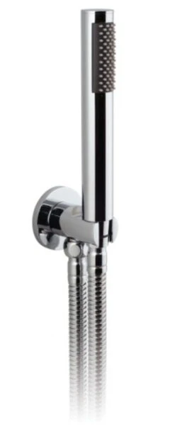Vado Zoo Single Function Mini Shower Kit With 150Cm Shower Hose And Bracket With Integrated Outlet (Chrome) - Zoo-Sfmkwo-C/P