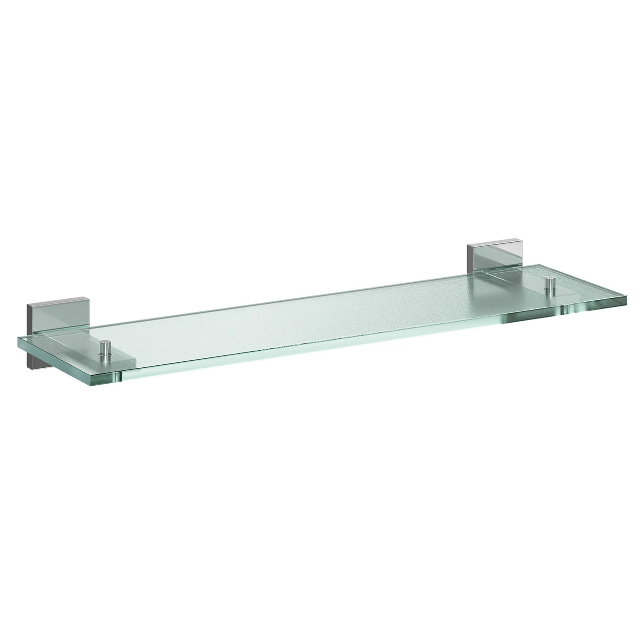 Virgo Polished Chrome And Glass Wall Mounted Vanity Shelf - Image 3