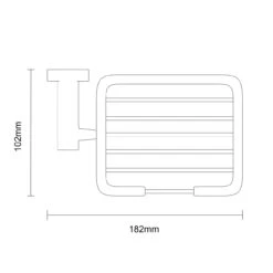 Virgo Polished Chrome Wall Mounted Soap Basket -Luxury Bath Shop virgo polished chrome wall mounted soap basket line top 08590.1652444700