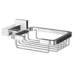Virgo Polished Chrome Wall Mounted Soap Basket